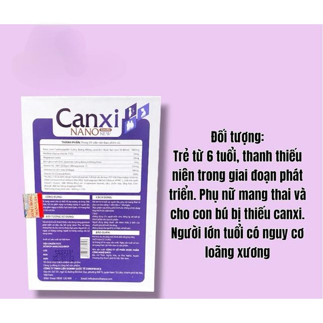 Vi&ecirc;n Canxi NANO Sanofia