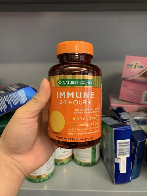Vi&ecirc;n uống tăng sức đề kh&aacute;ng Nature&rsquo;s Bounty Immune