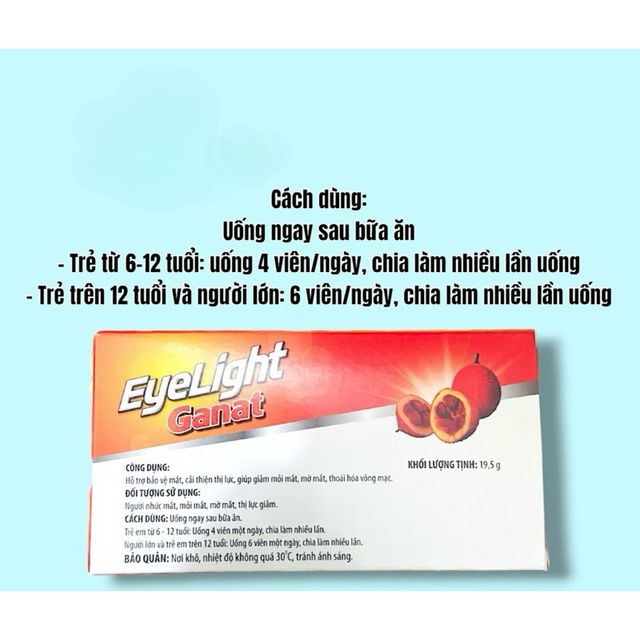 Vi&ecirc;n dầu gấc EyeLight Ganat