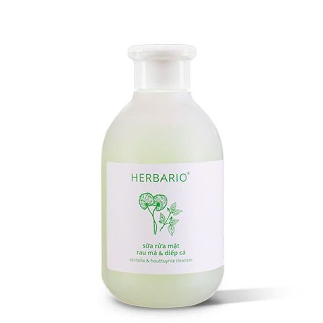 Sữa rửa mặt rau m&aacute; & diếp c&aacute; herbario 200ml thuần chay