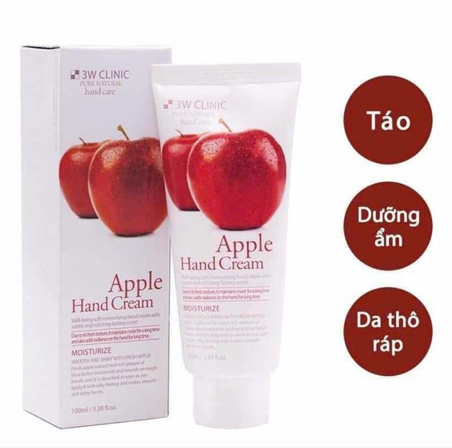 Kem Dưỡng Da Tay 3W Clinic Apple