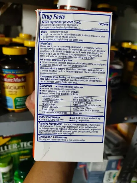 Siro ho Delsym 12 Hour Cough Relief Day or Night