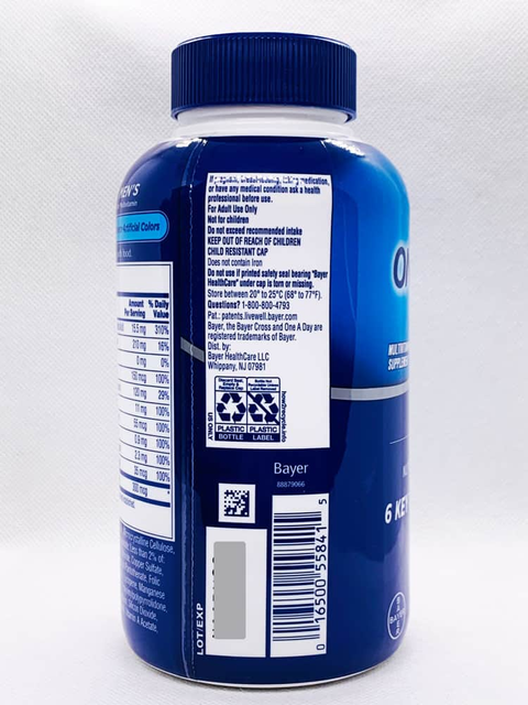 Vitamin One A Day 300 vi&ecirc;n