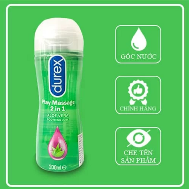 Gel Durex Play Massage với nha đam