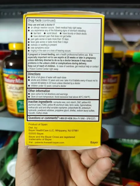 Bayer Aspirin 81mg