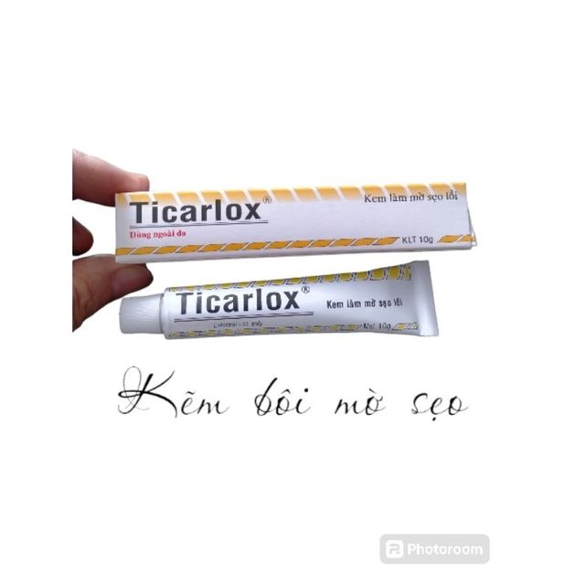 Kem l&agrave;m mờ sẹo lồi TiCarlox tub 10g