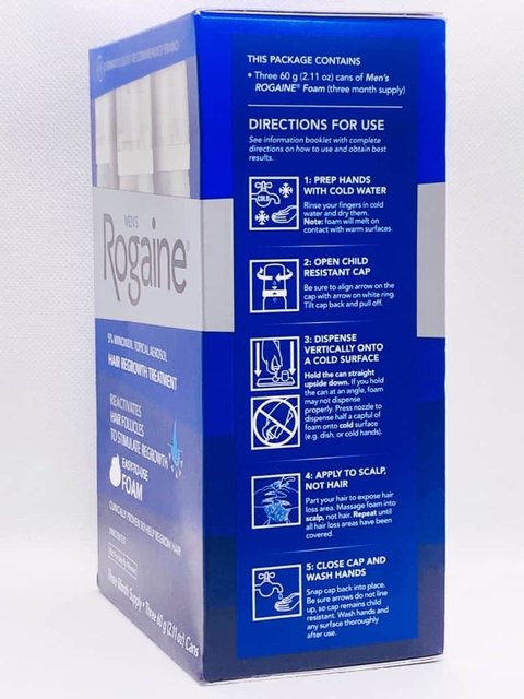 Men&rsquo;s Rogaine Minoxidil 5% Set Foam