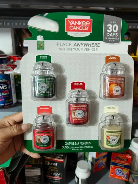 Set 5 S&aacute;p Thơm Xe Hơi Yankee Candle Mỹ