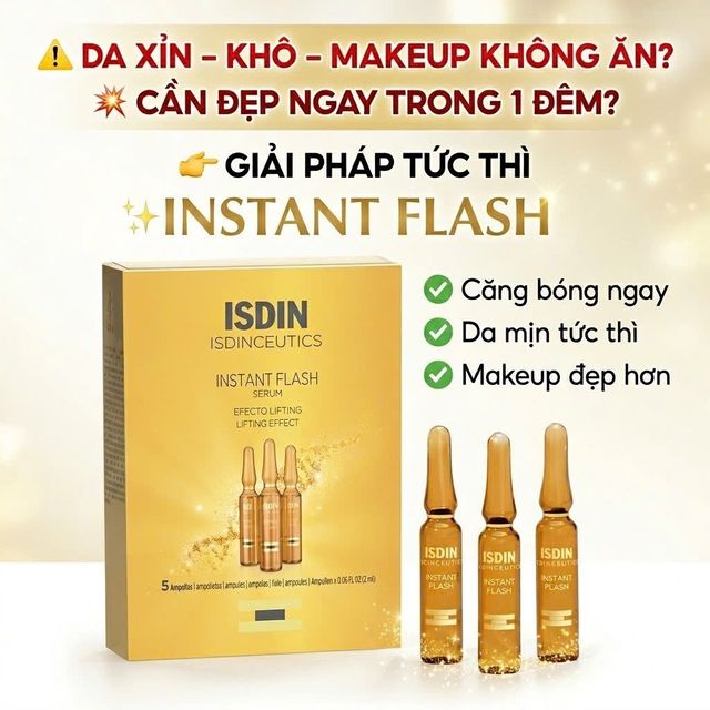 Serum n&acirc;ng cơ cấp tốc ISDIN Instant Flash
