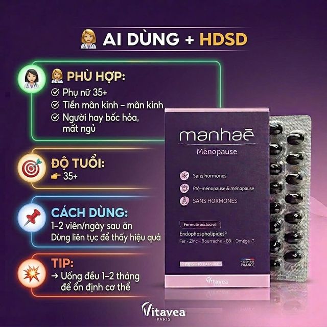 C&aacute;ch Sử Dụng Vi&ecirc;n Uống Manhae