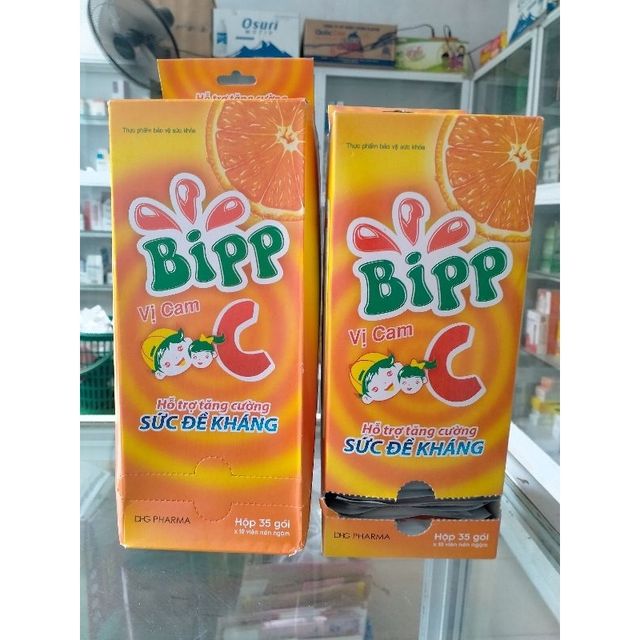 Vi&ecirc;n ngậm vitamin C Bipp vị Cam