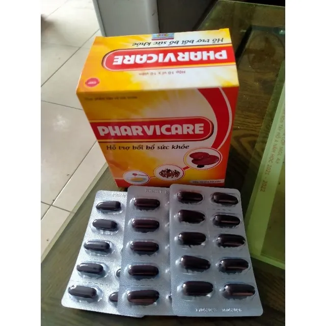 Pharvicare hộp 10 vỉ &times;10 vi&ecirc;n