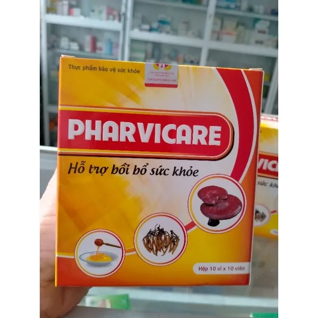 Pharvicare hộp 10 vỉ &times;10 vi&ecirc;n