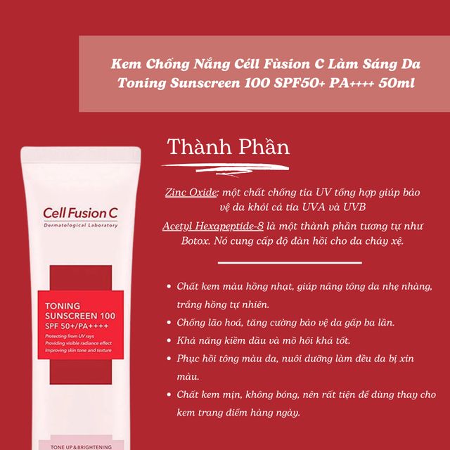 Cell Fusion C Toning Sunscreen
