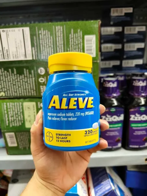 Aleve Pain Reliever Naproxen Sodium