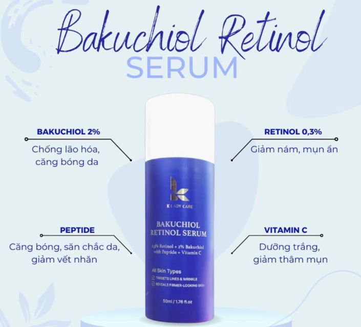 lợi &iacute;ch Serum Bakuchiol Retinol K Lady Care