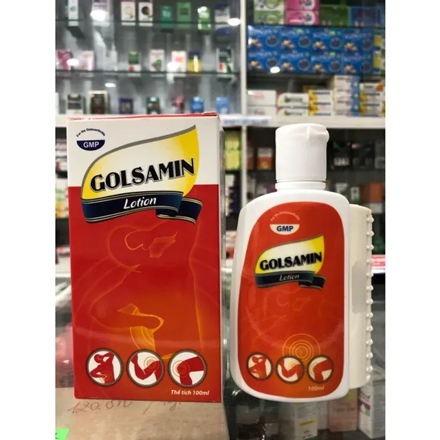 Dầu n&oacute;ng massage Golsamin Lotion - 100ml