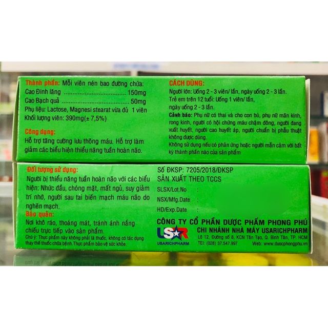 Hoạt huyết dưỡng n&atilde;o