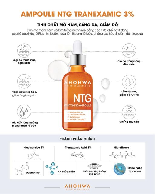 Ahohwa NTG Whitening Ampoule 50ml