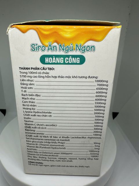 Siro Ăn Ngủ Ngon Ho&agrave;ng C&ocirc;ng