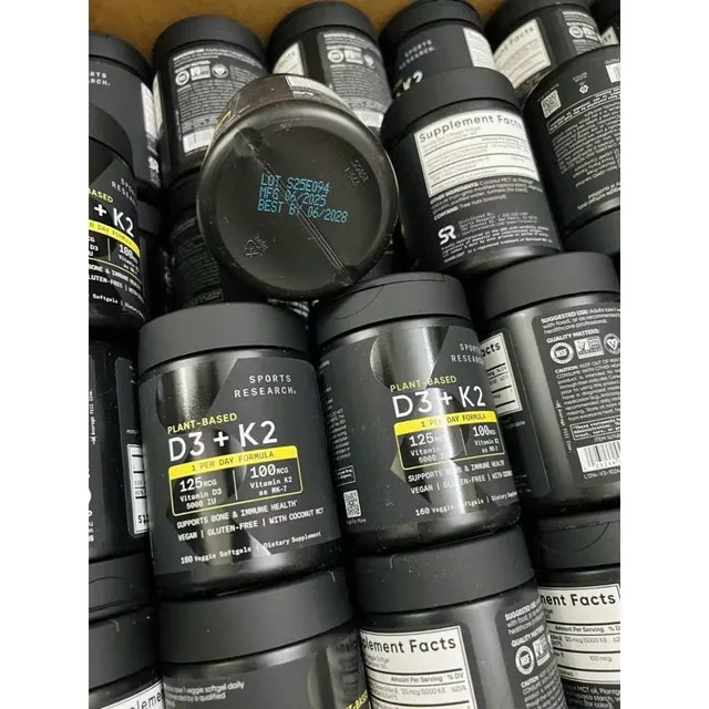 Vi&ecirc;n Uống Sports Research Plant-Bases D3 + K2