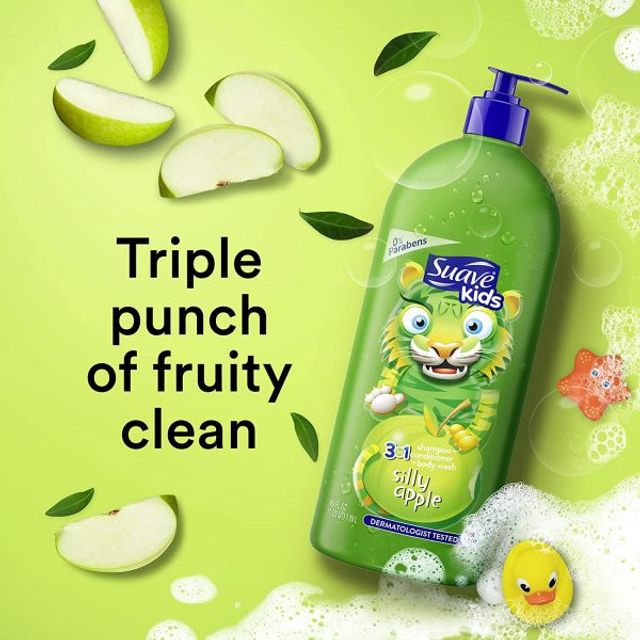 Sữa Tắm Suave Kid 3 in1 - Hương T&aacute;o Si&ecirc;u Ngầu