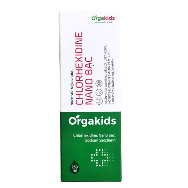 Nước s&uacute;c miệng họng Orgakids