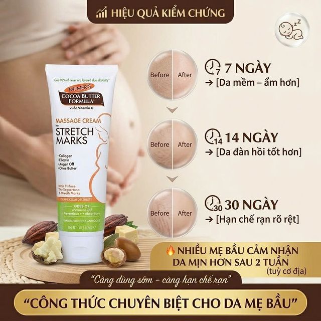 Kem massage rạn da v&agrave; độ l&agrave;nh t&iacute;nh