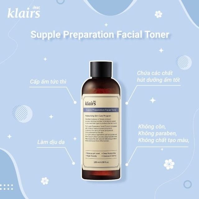 Nước Hoa Hồng Klairs 180ml