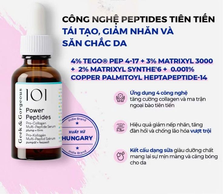 Chăm s&oacute;c da với Geek & Gorgeous Power Peptides