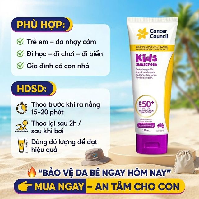Cancer Council Kids SPF50+