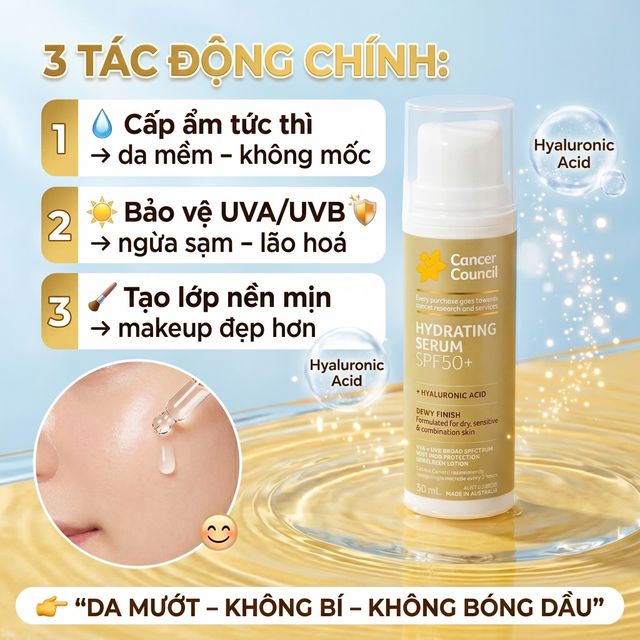 Serum cung cấp độ ẩm cho da