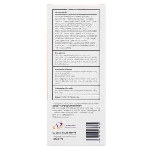 Gel ngừa mụn Decumar