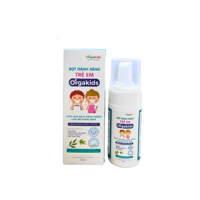 Bọt đ&aacute;nh răng trẻ em Orgakids