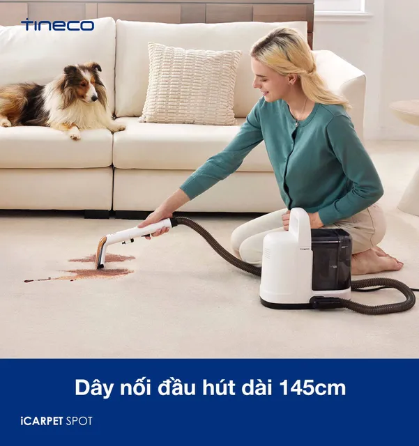 M&aacute;y l&agrave;m sạch thảm Tineco iCarpet Spot SC051200ID