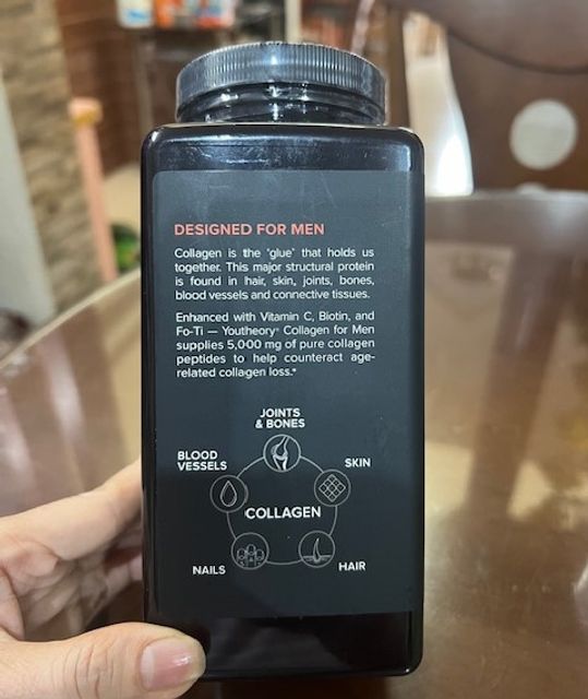 Th&agrave;nh phần Collagen Youtheory Men's