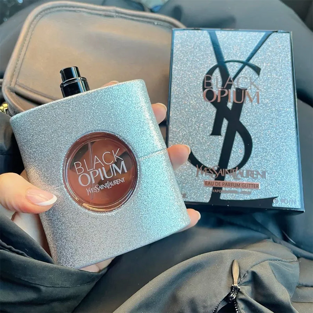 Thiết kế chai Nước Hoa YSL Black Opium Glitter