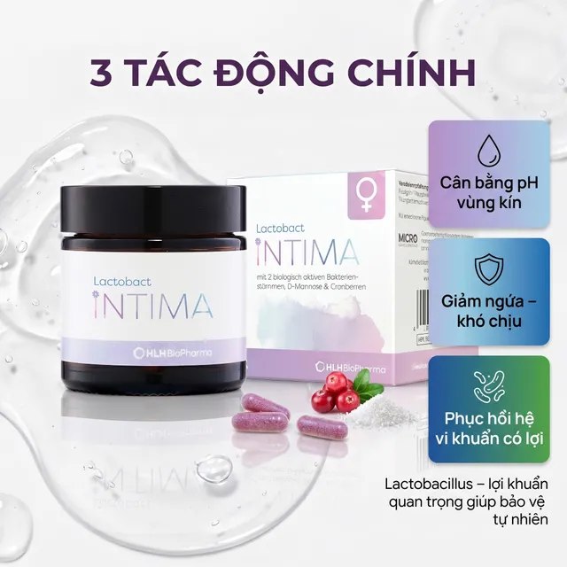 Vi&ecirc;n Uống Lợi Khuẩn Phụ Khoa Lactobact Intima