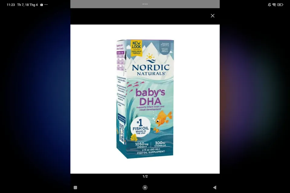 DHA cho b&eacute; Baby&rsquo;s DHA Nordic Naturals