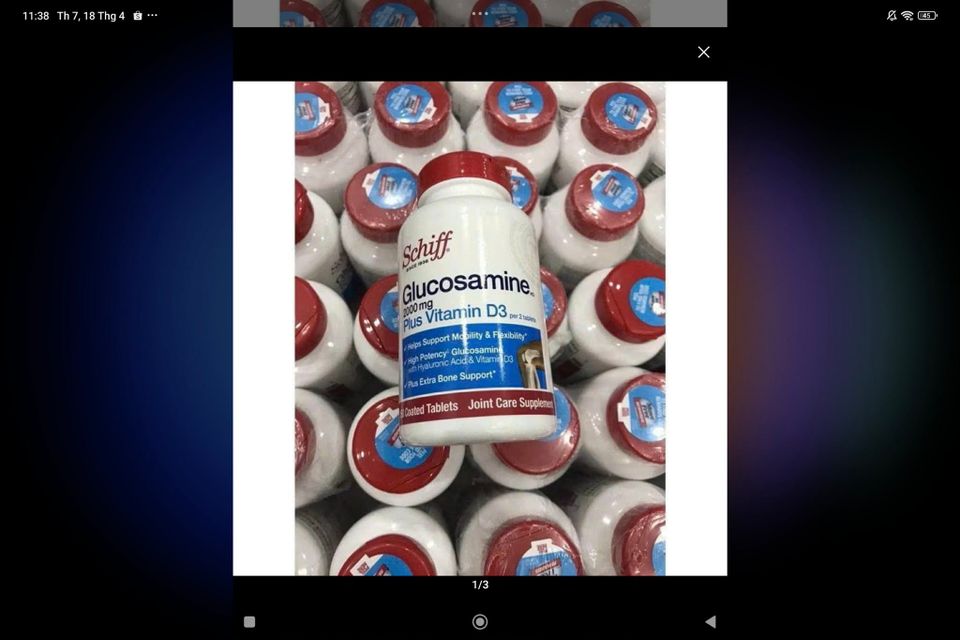 Schiff Glucosamine 2000Mg Plus Vitamin D3 150Vi&ecirc;n