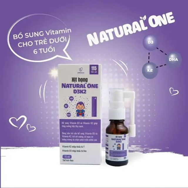 Vitamin D3K2 DHA Natural One 15ml