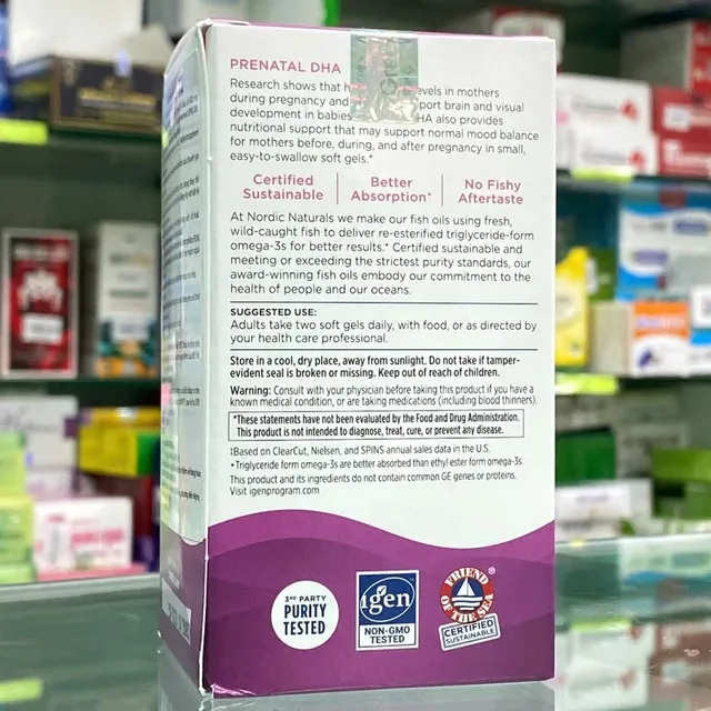 Prenatal DHA Nordic Naturals - Bao b&igrave; sản phẩm