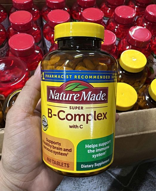 Vitamin B tổng hợp Super B-Complex k&egrave;m Vitamin C Nature Made