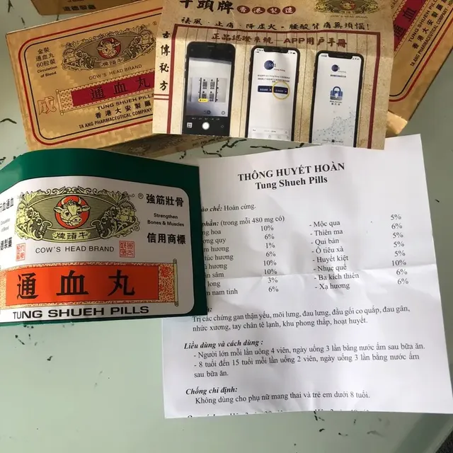 Th&ocirc;ng Huyết Ho&agrave;n Đầu B&ograve; - Hướng dẫn sử dụng