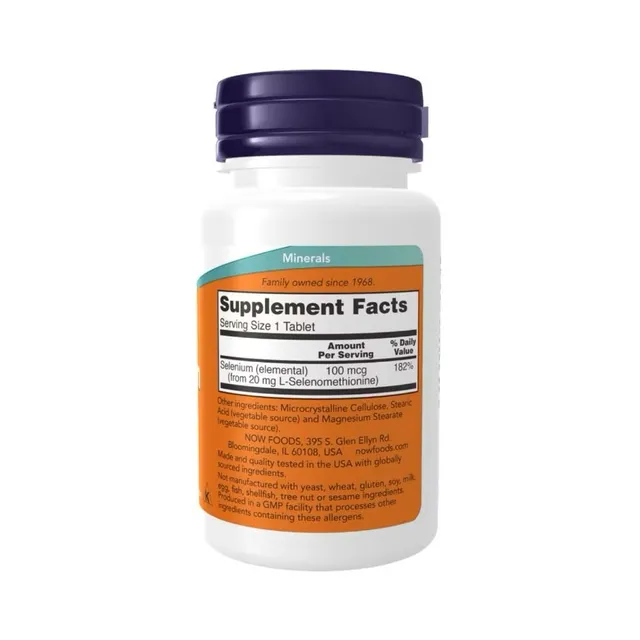 Vi&ecirc;n uống Selenium NOW Foods 100 mcg