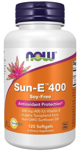 Vi&ecirc;n uống bổ sung Vitamin E Now Sun-E 400