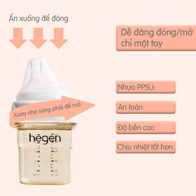 B&igrave;nh sữa Hegen PPSU ch&iacute;nh h&atilde;ng