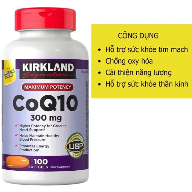 Vi&ecirc;n uống Kirkland CoQ10