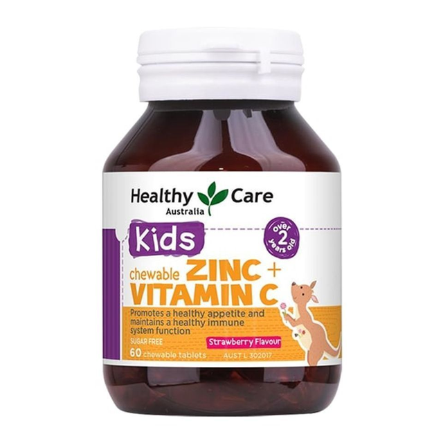Vi&ecirc;n nhai kẽm Zinc + Vitamin C Healthy Care