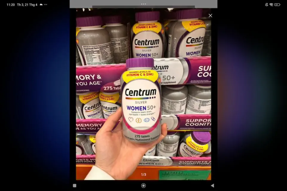Centrum silver men, women 50+ 275v